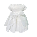 Elegantes Kleid aus weißem Organza mit halben Ärmeln für Babys BIMBALO' 6823