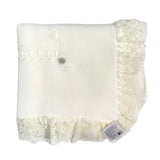 Coperta Scialle In Acrilico Con Pizzo Neonata GRANLEI 228
