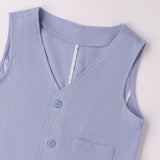 Gilet Effetto Lino Bambino SARABANDA B674