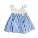 Abito Elegante Svasato In Misto Lino Bambina DEL SUR 0562