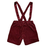 Bermuda Shorts With Braces In Newborn Velvet A&J 318