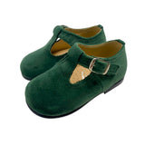 RIZITOS Samt-Erste-Schritte-Schuhe für Kinder mit Ösen B2004V