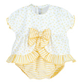 Completo con Culotte Giallo Neonata CALAMARO 11109