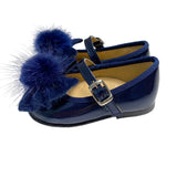 Scarpe Primi Passi Modello Ballerina In Vernice Con Fiocco Neonata PANYNO B3304