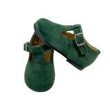 RIZITOS Samt-Erste-Schritte-Schuhe für Kinder mit Ösen B2004V