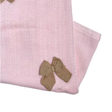 Coperta Scialle in Filo Rosa Con Fiocco Neonata BEBE' MARGO' B03144