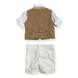 Completo Con Bermuda E Panciotto Doppiopetto Neonato ISABEL F214