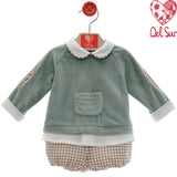 Completo Con Culotte In Ciniglia Neonato DEL SUR 1036