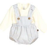 Completo Con Salopette In Caldo Cotone Neonato CALAMARO 11179