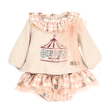 Completo Con Culotte In Caldo Cotone Neonata CALAMARO 11192