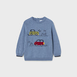 Maglione Con Intarsi Macchinine In Misto Lana Neonato MAYORAL 2316