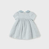 Halbärmliges Smoke-Point-Kleid aus warmer Baumwolle für Mädchen, MAYORAL 2864