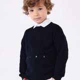 Rundhalspullover aus Wollmischung mit Stickerei für Kinder MAYORAL 4318