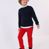 Rundhalspullover aus Wollmischung mit Stickerei für Kinder MAYORAL 4318