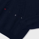 Rundhalspullover aus Wollmischung mit Stickerei für Kinder MAYORAL 4318