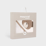 Dreieckiger Bademantel mit Frottee-Stickerei für Neugeborene MAYORAL 9372