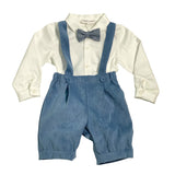 Completo Con Salopette E Camicia Neonato TETO E TATTA CB8290