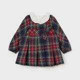 Abito Manica Lunga Scozzese Neonata MAYORAL 2903