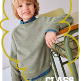 Warmer Basic-Pullover aus Baumwolle mit Rundhalsausschnitt für Jungen MAYORAL 323