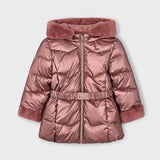 Giubbotto Imbottito Lungo Metallizato Con Cintura Bambina MAYORAL 4448