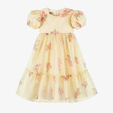 Abito Mezza Manica In Organza Stampata Bambina PHY CLOTHING 25016