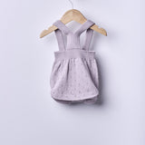 Salopette Lavorata In Maglia In Cotone Biologico Neonata WEDOBLE 05305A