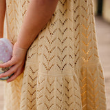 Abito Smanicato In Cotone Organico Neonata WEDOBLE 07304A