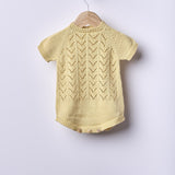 Pagliaccetto Corto Traforato In Cotone Biologico Neonato/a WEDOBLE 07305A