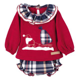 Completo In Caldo Cotone Con Culotte Neonata CALAMARO 17903