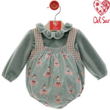 Completo Con Salopette Stampata Neonata DEL SUR 1836