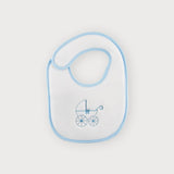 Plastifiziertes Babynahrungslätzchen bestickt SARDON BF104