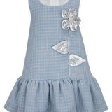 Abito Elegante Scamiciato In Velluto Bambina DAGA M10216