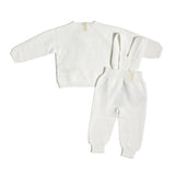 Completo Con Salopette Lunga In Caldo Cotone Organico Neonato/a WEDOBLE I2301322B