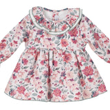 Langarmkleid aus warmer Baumwolle mit Blumenmuster für Babys CALAMARO 21246