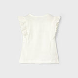 T-Shirt Ricamata In Cotone Bambina MAYORAL 3082