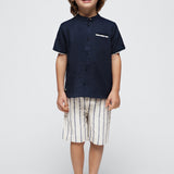 Completo Con Bermuda E Camicia In Misto Lino Bambino MAYORAL 3283