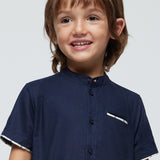 Completo Con Bermuda E Camicia In Misto Lino Bambino MAYORAL 3283