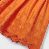 Abito Smanicato Ricamato In Cotone Bambina MAYORAL 3917