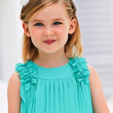 Abito Smanicato Plissettato Bambina MAYORAL 3920