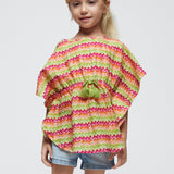 Abito Kaftano Stampato Zigzag Bambina MAYORAL 3942