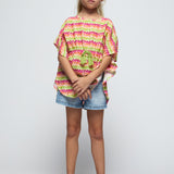 Abito Kaftano Stampato Zigzag Bambina MAYORAL 3942