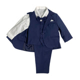 Smoking Elegante 5 Pezzi In Caldo Cotone Neonato ISABEL B475