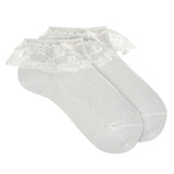 Calzini Corti Con Balza Alla Caviglia In Pizzo Bambina CONDOR 2490