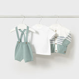 Completo Tre Pezzi In Filo Di Cotone Neonato MAYORAL 1203