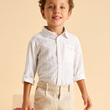 Camicia Manica Lunga In Lino Bambino MAYORAL 3121