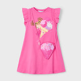Abito Con Borsetta In Cotone Bambina MAYORAL 3940