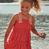 Abito Con Bretelle In Cotone Bambina MAYORAL 3942