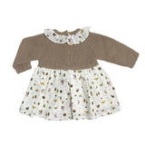 Abito Combinato In Maglia E Tessuto Neonata BABY FASHION 526.6A
