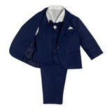 Smoking Elegante 5 Pezzi In Caldo Cotone Neonato ISABEL B475