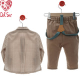 Completo Pantalone Lungo E Camicia Neonato DEL SUR 2875